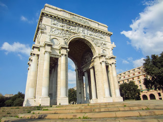 Fototapeta na wymiar Arch to the Fallen, Genoa