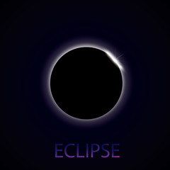 Solar eclipse, vector. Eps 10
