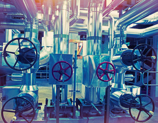 Industrial zone, Steel pipelines and valves