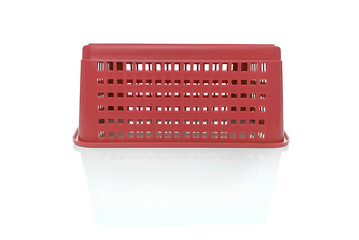 Plastic box on a white background.