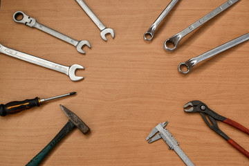 tools on background