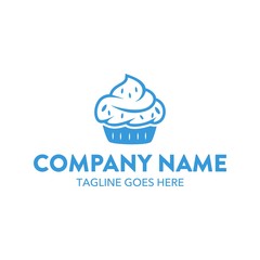 Cake And Cookies Unique Logo Template