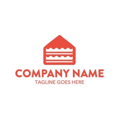 Cake And Cookies Unique Logo Template