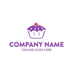 Cake And Cookies Unique Logo Template