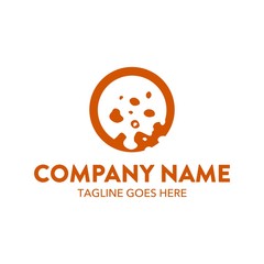 Fototapeta premium Cake And Cookies Unique Logo Template