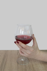 Red wine in the grocery