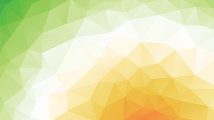 geometric green orange spring texture background