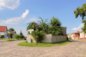 Obraz premium Chorin, Wegegabelung