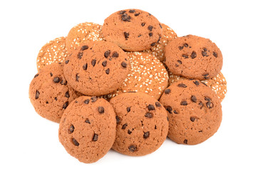 cookies on a white background