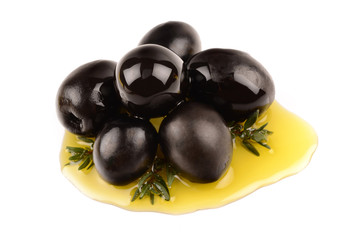 olive oil and olives