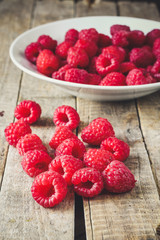Raspberry - ripe and juicy. New crop