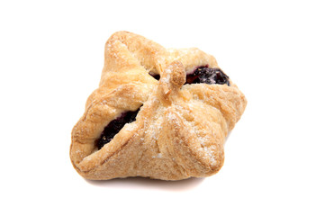 Shortbread biscuits on a white background . . .