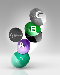 Glass circles banner