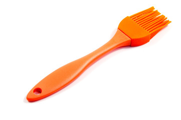 Silicon pastry brush separated on white background