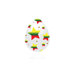 Abstract star egg  logo icon design template elements/Easter/Lithuania