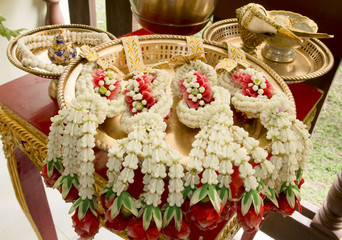 Thai garland, for thai wedding ceremony