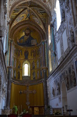 Fototapeta premium 13th century Cefalu Cathedral in Cefalu, Sicily