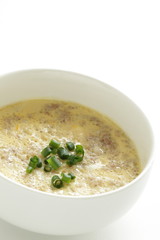 Chinese food, steamed mince and egg 