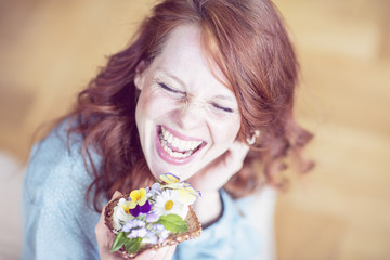 Obraz na płótnie Canvas Frau mit Brot Ernährung