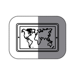 Obraz premium figure symbol picture map icon, vector illustraction design