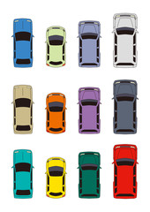 自動車イラスト、車、カー、四輪自動車、乗用車