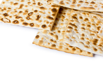 matza on white background