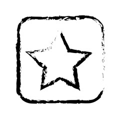contour symbol star icon, vector illustraction design
