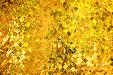 golden mosaic glass background