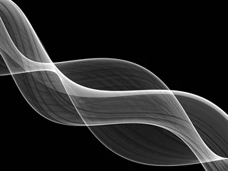 Crédence de cuisine en verre imprimé Vague abstraite Fractal wave - abstract digitally generated image