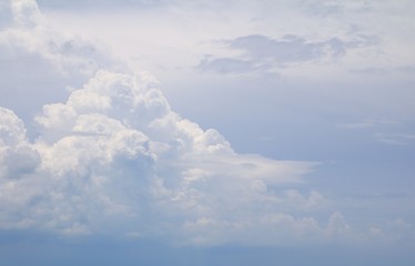 blue sky and white cloud beautiful colorful in nature with copy space for add text