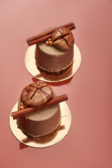 Little brown cakes.