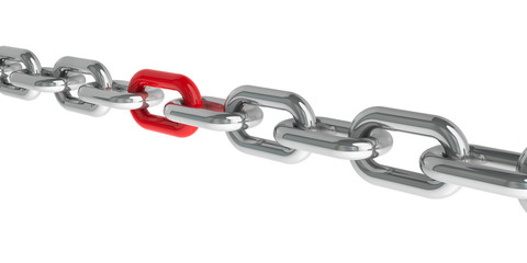 Chain with red link #2