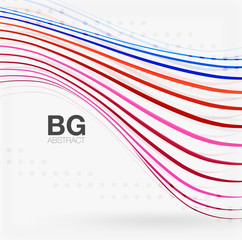 Wave lines abstract background