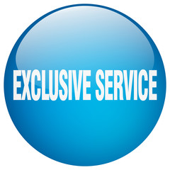 exclusive service blue round gel isolated push button