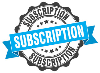 subscription stamp. sign. seal