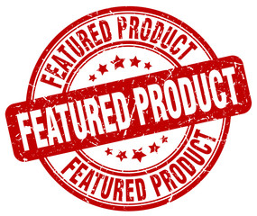 featured product red grunge round vintage rubber stamp