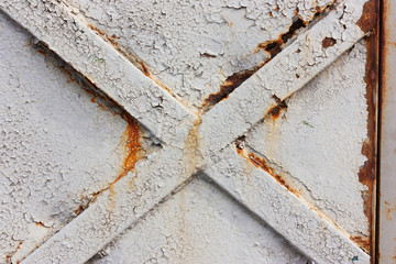 Cross on metal doors