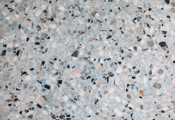 Stone wall texture,Terrazzo Marble surface floor pattern and blue color  for background