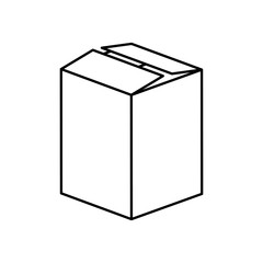 figure box closed icon, vector illustraction design image