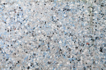 Stone wall texture, Terrazzo Marble surface floor pattern and blue color for background