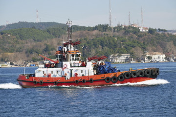 Shipping on the Bosporus, Istanbul, Turkey.