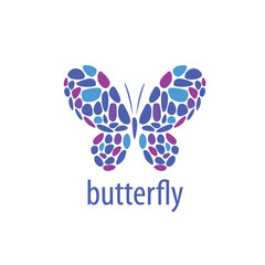 vector butterfly logo