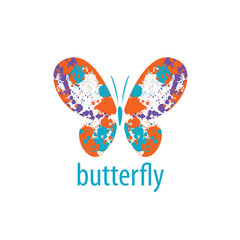 vector butterfly logo