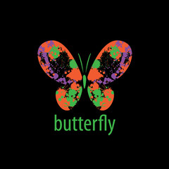 vector butterfly logo