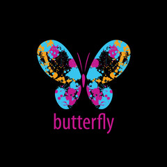 vector butterfly logo