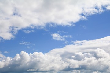 blue sky with big cloud and raincloud, art of nature beautiful and copy space for add text