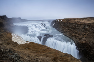 Gullfoss waterfall in Iceland. Iceland