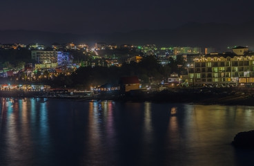 Night view of the waterfront