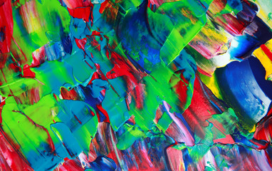 Art abstract paint with acrylic colors