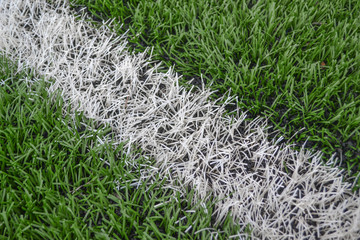 Close up artificial grass